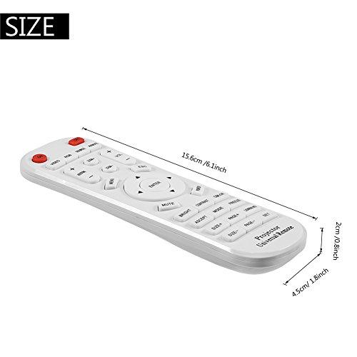 Tihebeyan Universal Projector Remote Control, White Universal Remote Control for Projector Universal Smart Projector Controller