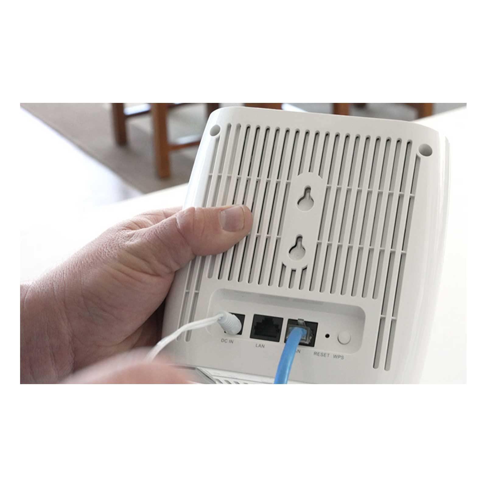 Qolsys Qolsys IQWF6 IQ WiFi 6 Wi-Fi Router Mesh System, 1500 sq ft Coverage, Can Add up to 8 Nodes, Independent or Parallel, IQ Panel Integration Compatibility, 2.4GHz/5GHz, IPv4 and IPv6, 1x LAN / 1x WAN
