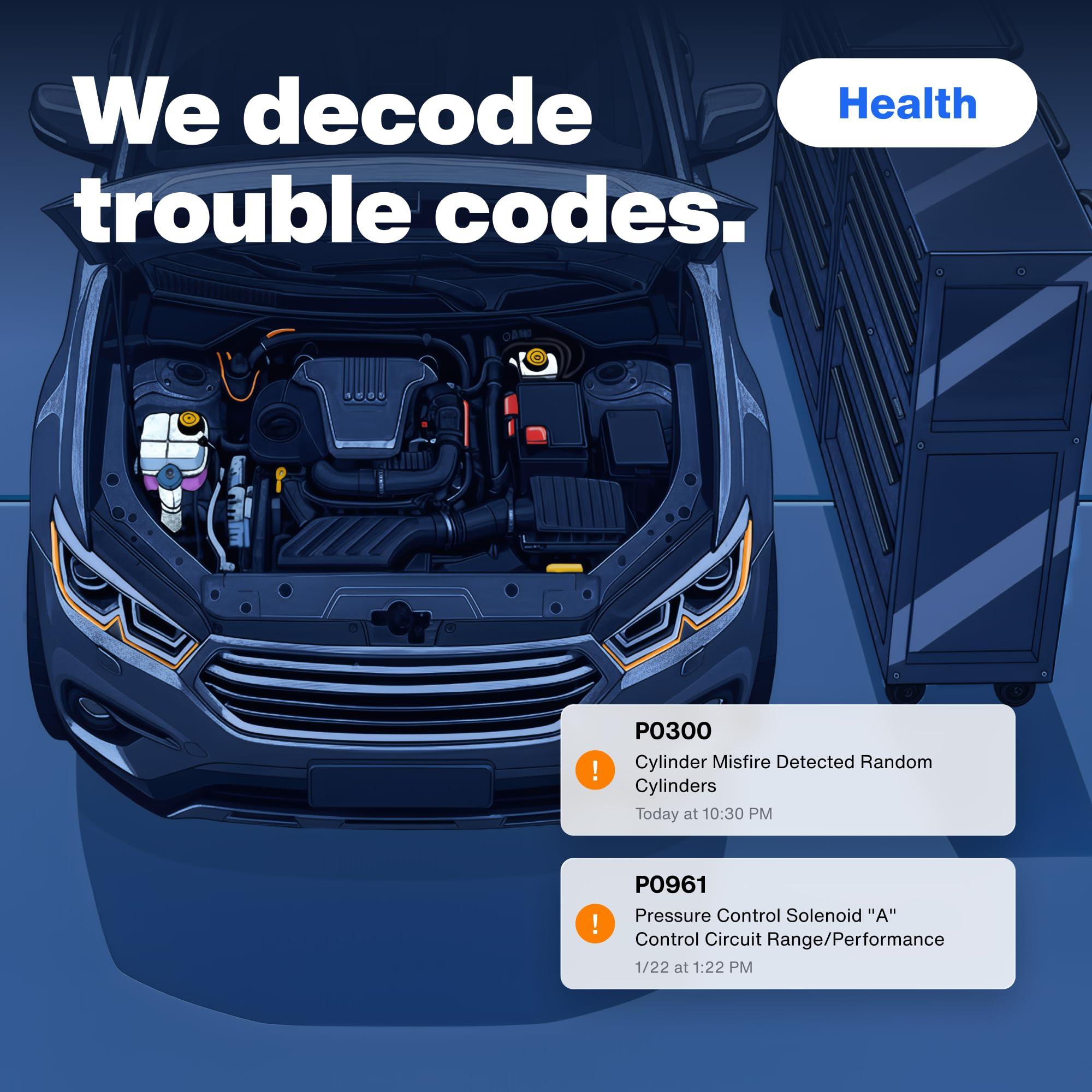 Bouncie Bouncie GPS Tracker for Vehicles with Real-Time Location, Route History, Speed Monitoring, Geo-Fence & Accident Notifications - for Fleets & Family - Cancel Anytime