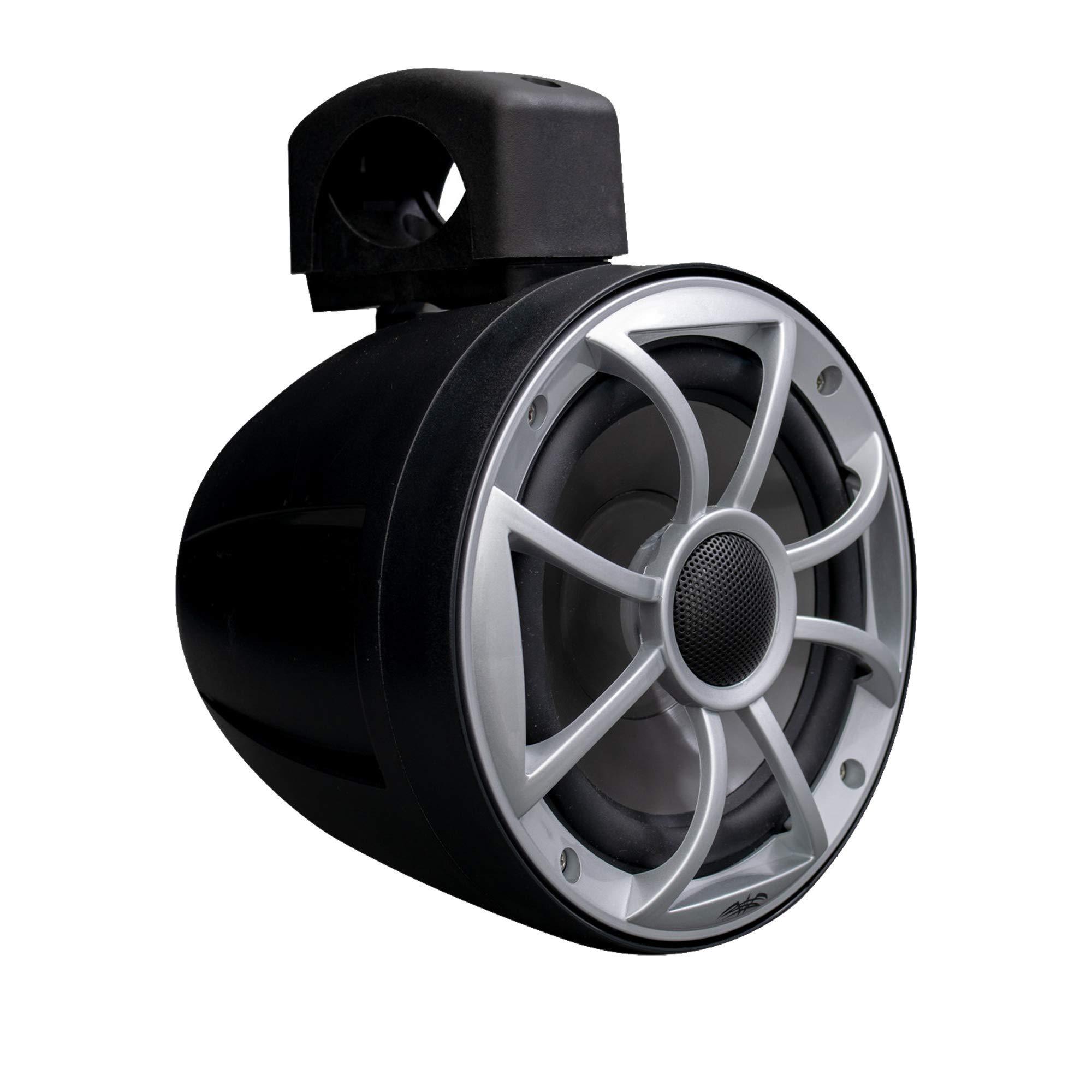 wet sounds wet sounds - Two Pairs of Recon 6 POD-B 6.5 Inch Tower Speakers, Black Enclosures with Silver XS Grilles