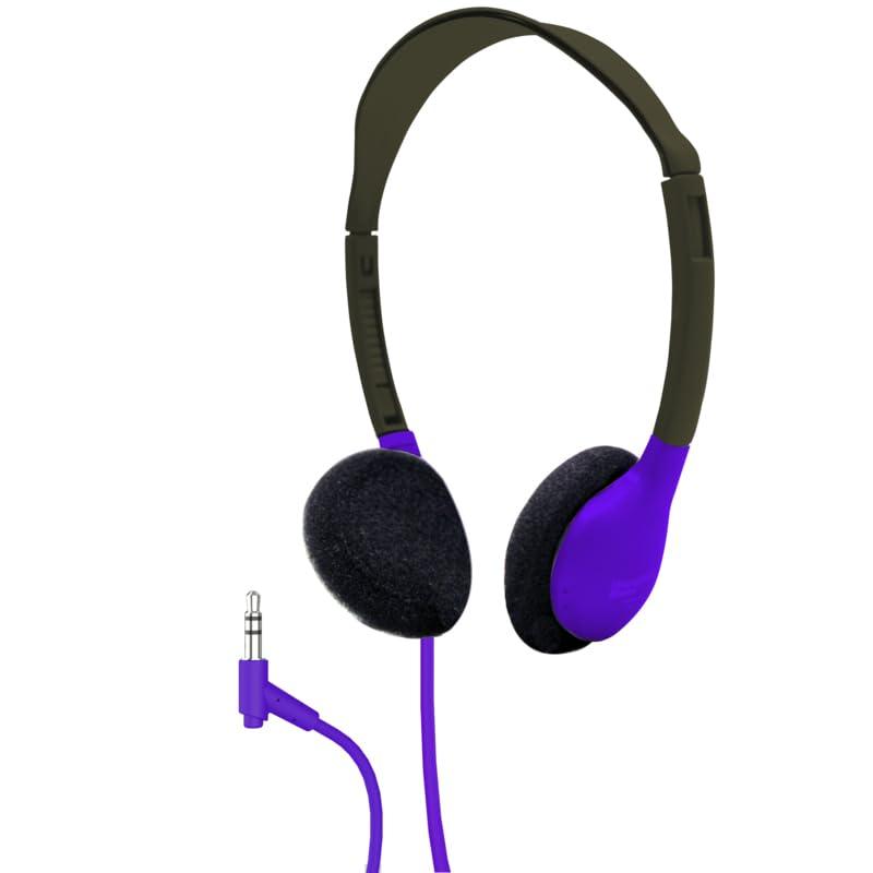 HamiltonBuhl HamiltonBuhl Lab Pack, 24 Personal Headphones in Purple in a Carry Case