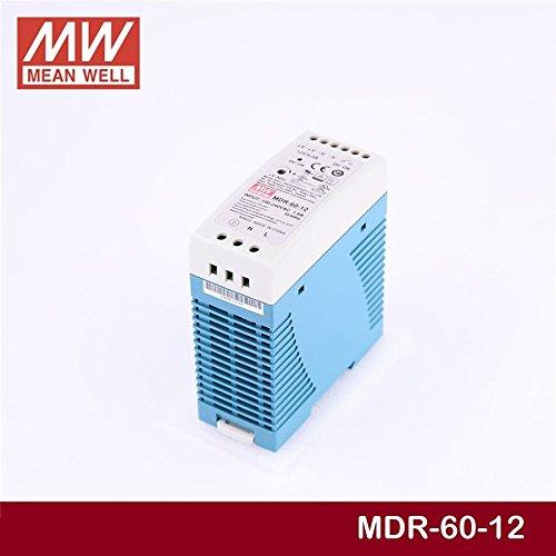 MEAN WELL DIN Rail PS 60W 12V 5A MDR-60-12 Meanwell AC-DC SMPS MDR-60 Series MEAN WELL Switching Power Supply