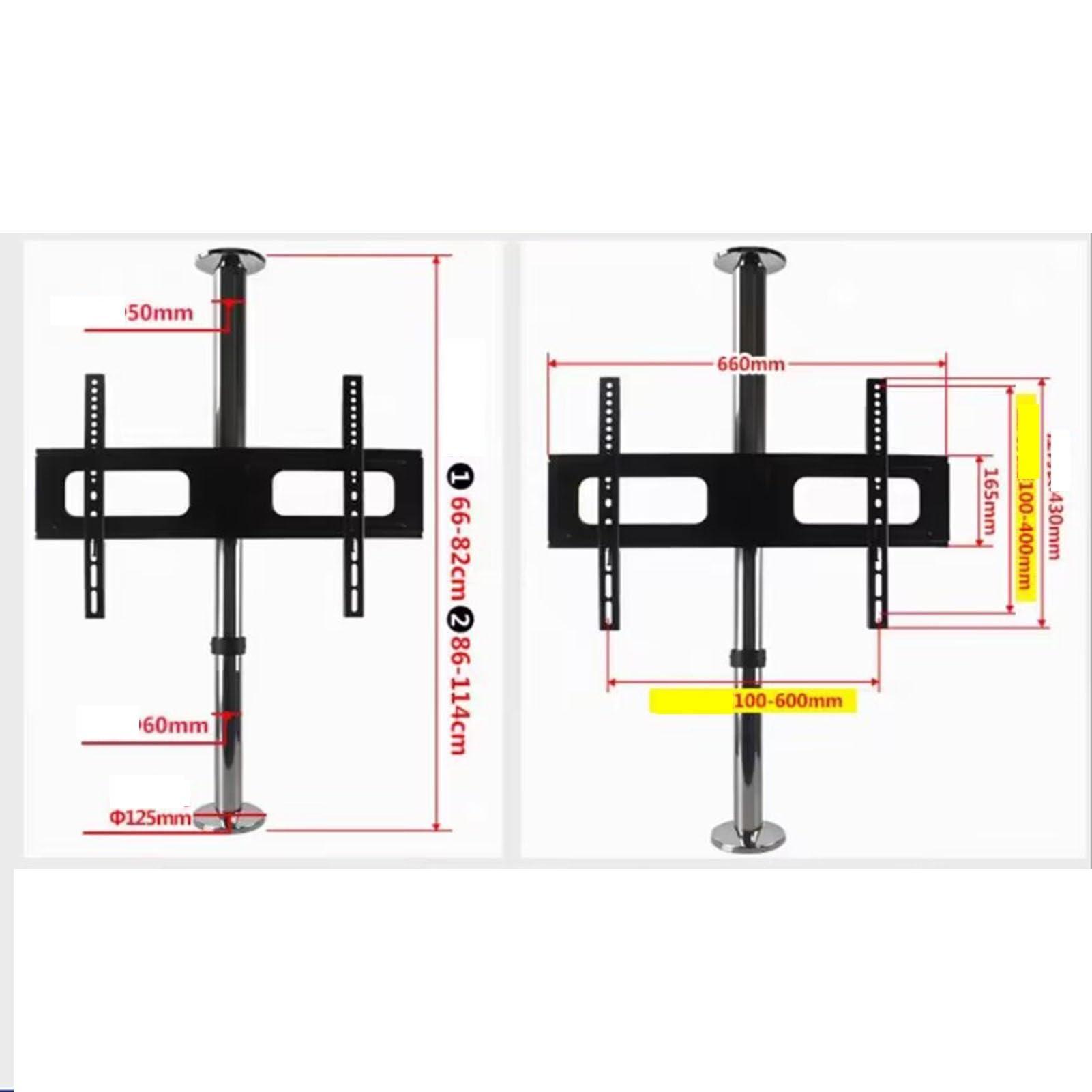 TLTDSMY LCD TV 360 Degree Rotating Frame Floor Stand - 32-65 Inch TV Bracket, Full Motion 360 Deg Rotation Tilt Swivel TV Mount, Divider Rotating Frame Rotating TV Cabinet Rotating Base
