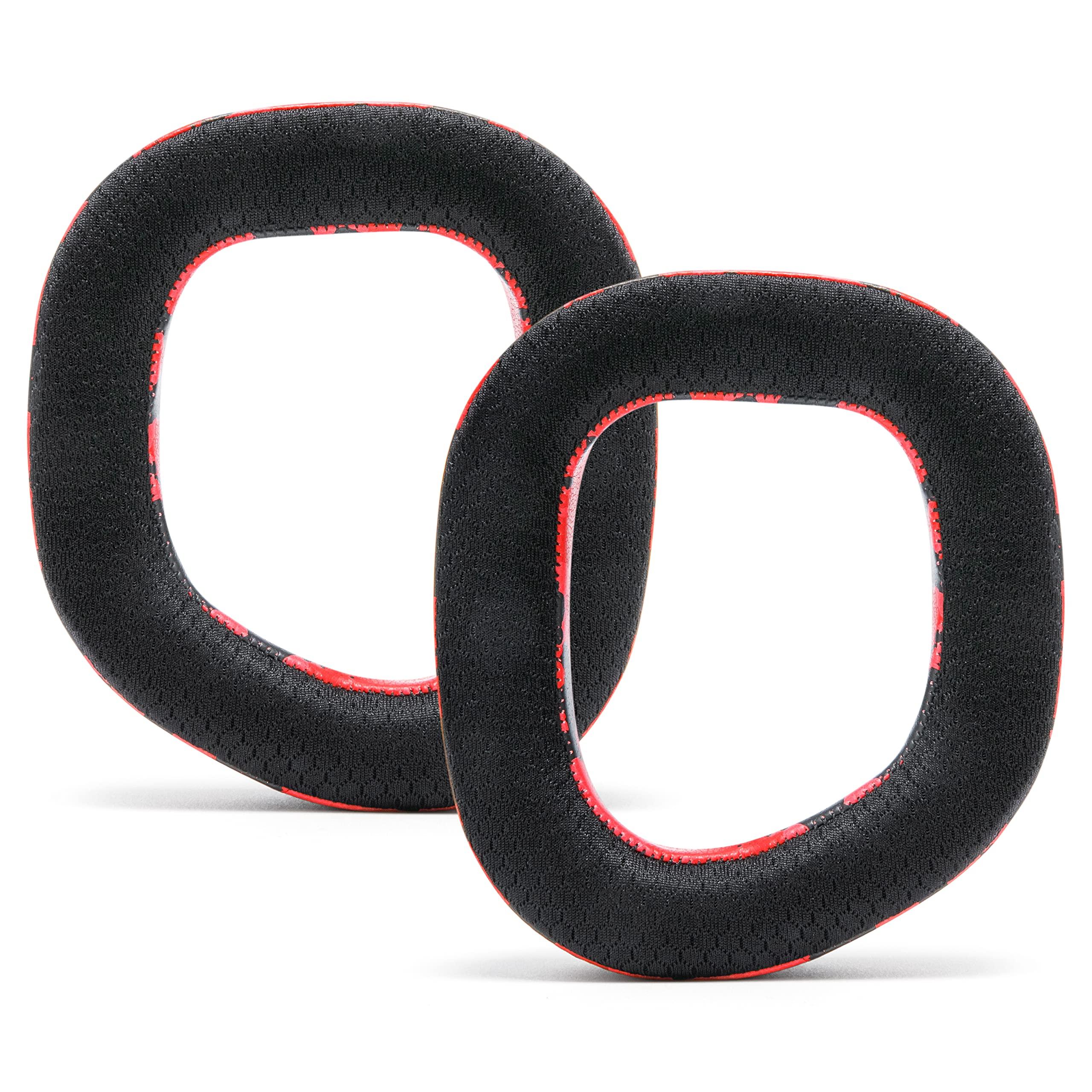 WC WC Freeze HS80 - Cooling Gel Earpads for Corsair HS80 RGB Wireless, Wired, & HS80 Max by Wicked Cushions - Elevate Comfort, Thickness & Sound Isolation for Epic Gaming Sessions | Red Camo