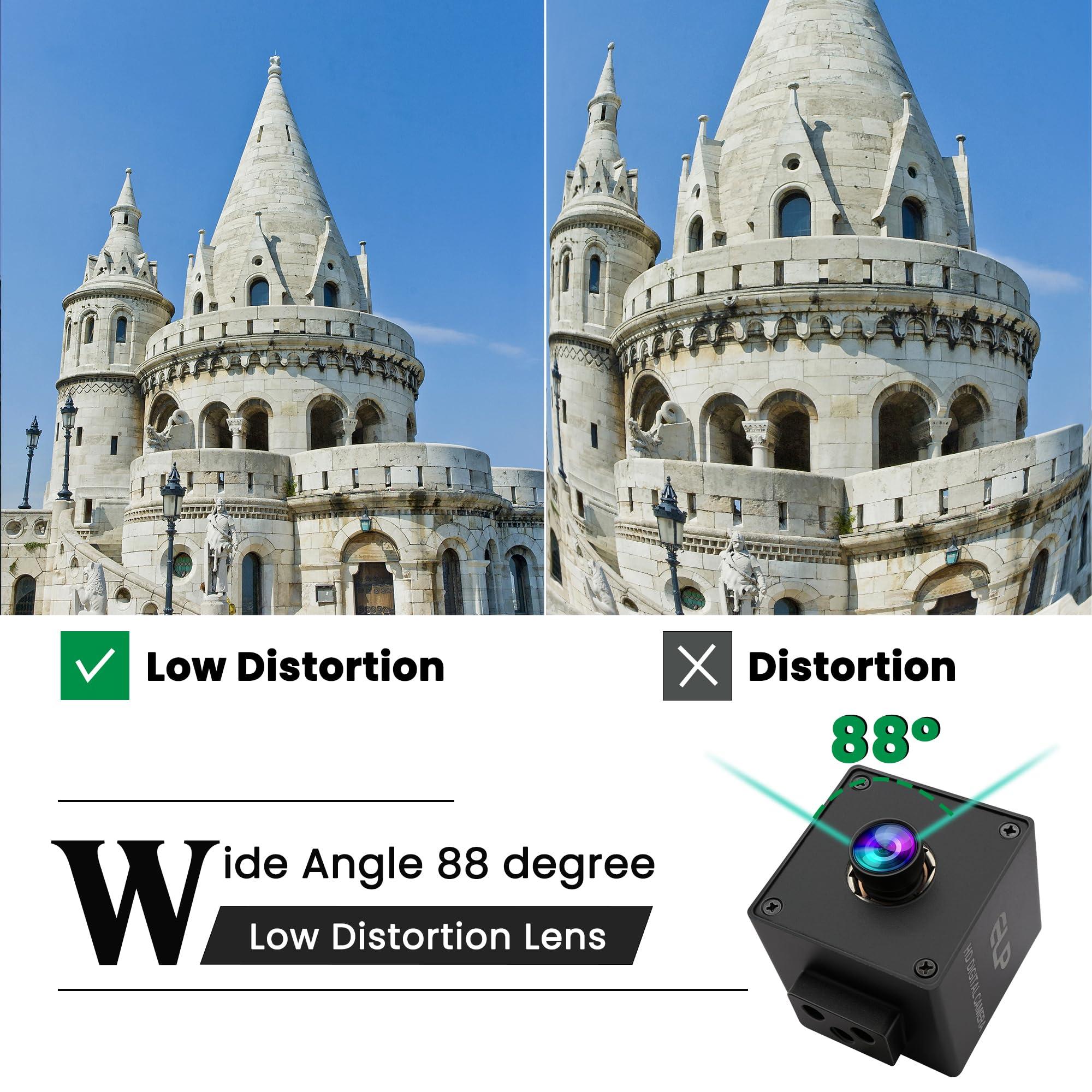 ELP ELP 1080P 120fps USB Autofocus Camera for Computer 11.6mp Lightburn Camera Mini UVC USB2.0 Webcam High Speed PC Camera Wide Angle USB Security Web Camera for Laptop (100 Low distoriton Lens)