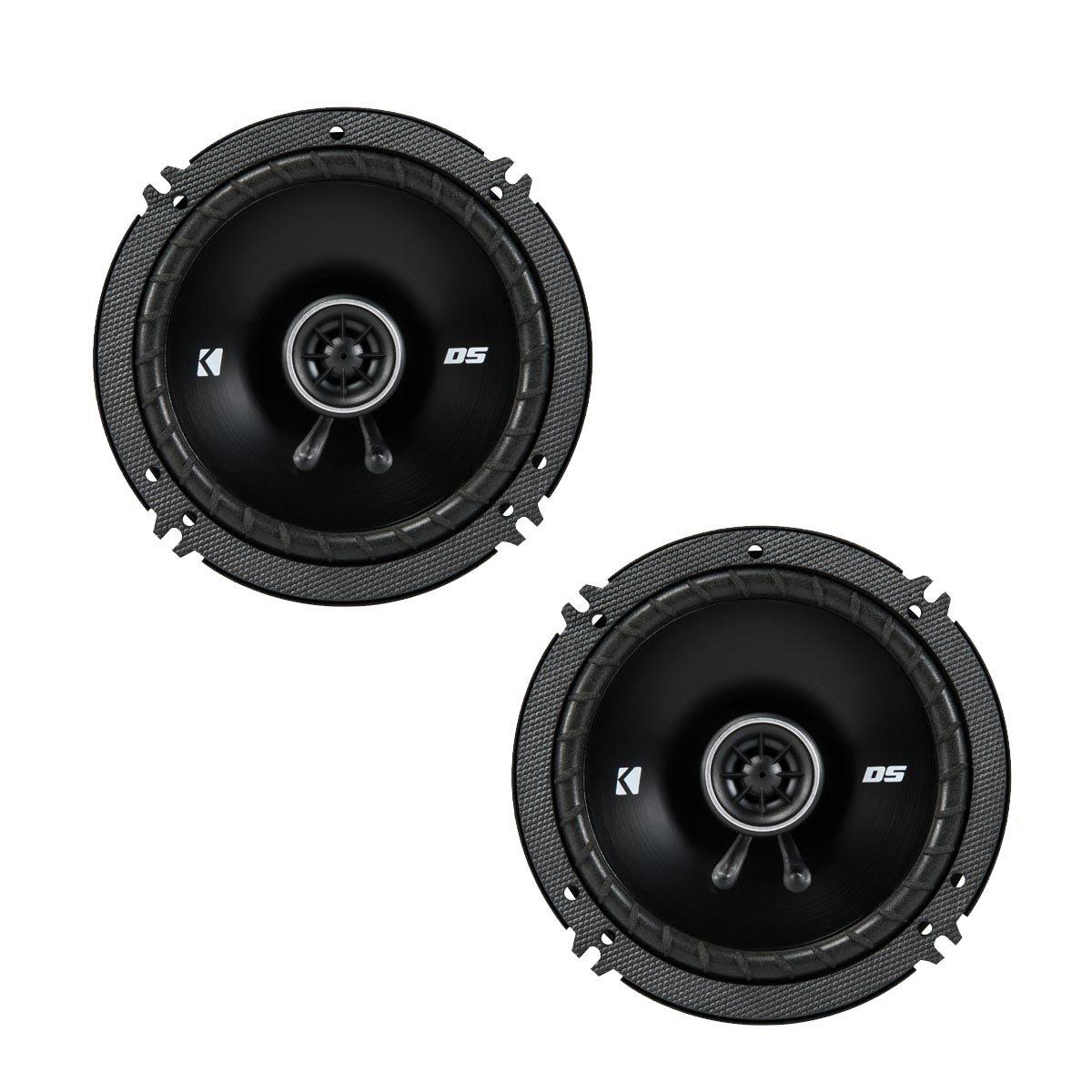 KICKER Kicker DSC650 6.5-Inch (160-165mm) Coaxial Speakers w/ 43DSC404 4\" Coaxial Bundle
