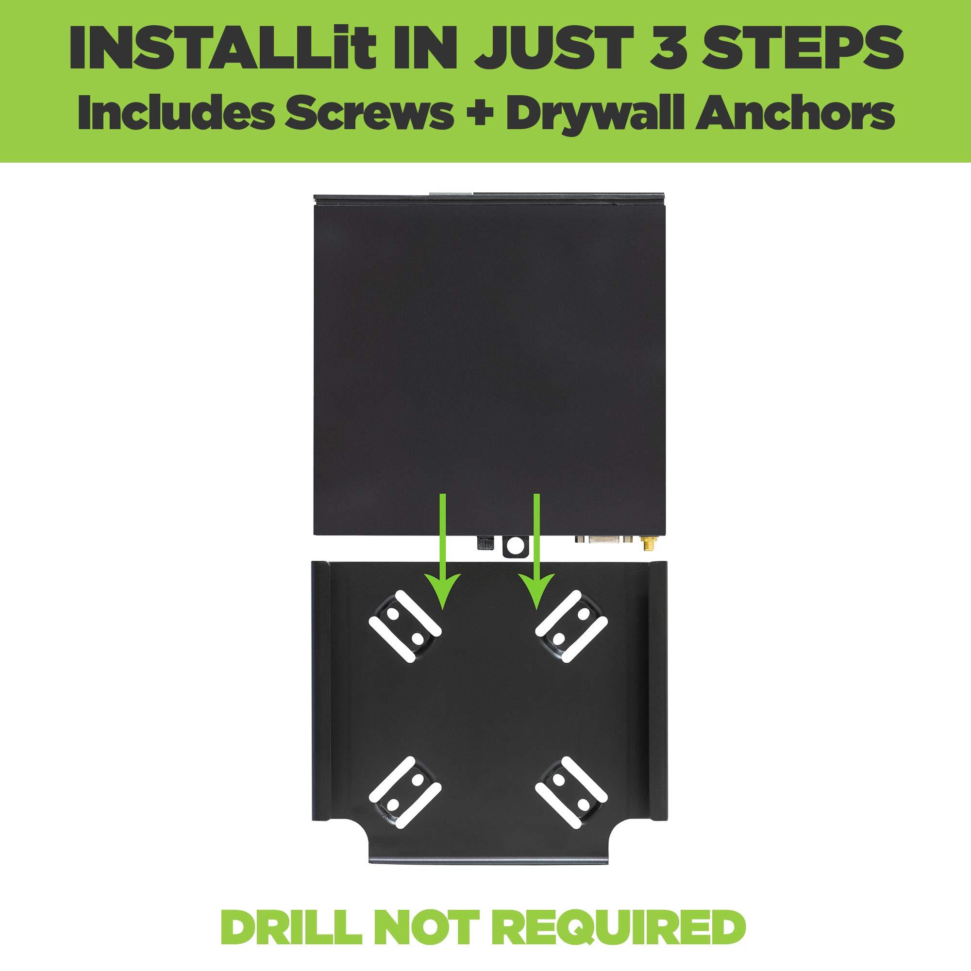 HIDEit Mounts HIDEit Mounts Micro Mount for Dell OptiPlex Micro PC - American Company - Steel VESA Mount for Dell Optiplex - Monitor Mount, Wall or Under Desk Mount