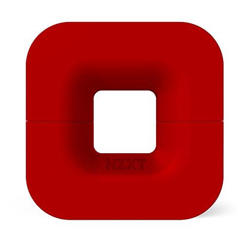 NZXT NZXT Puck - Cable Management and Headset Mount - Compact Size - Silicone Construction - Powerful Magnet for Computer Case Mounting - Red