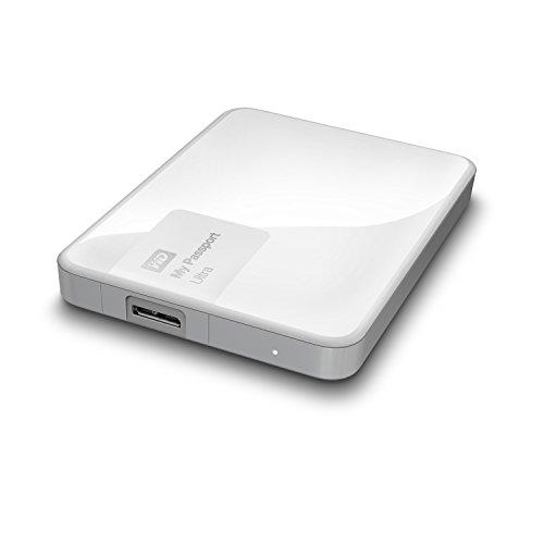Western Digital WD 1TB White My Passport Ultra Portable External Hard Drive - USB 3.0 - WDBGPU0010BWT-NESN