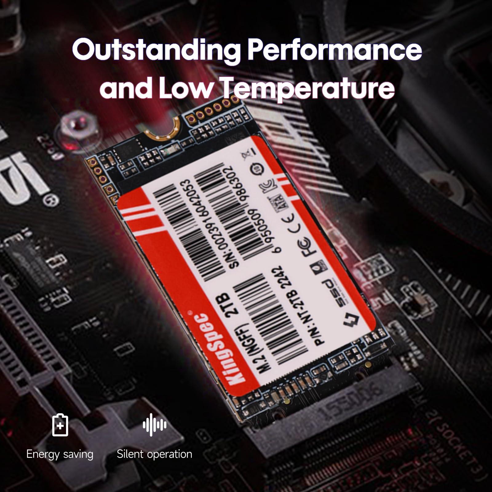 KingSpec KingSpec NT Seriese 2TB M.2 2242 SATA SSD,Sata3 6Gb/s Internal Solid State Drive, for Ultrabook & Laptop & Desktop