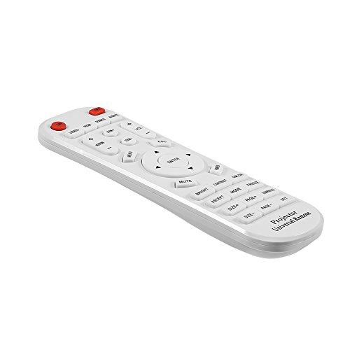 Tihebeyan Universal Projector Remote Control, White Universal Remote Control for Projector Universal Smart Projector Controller