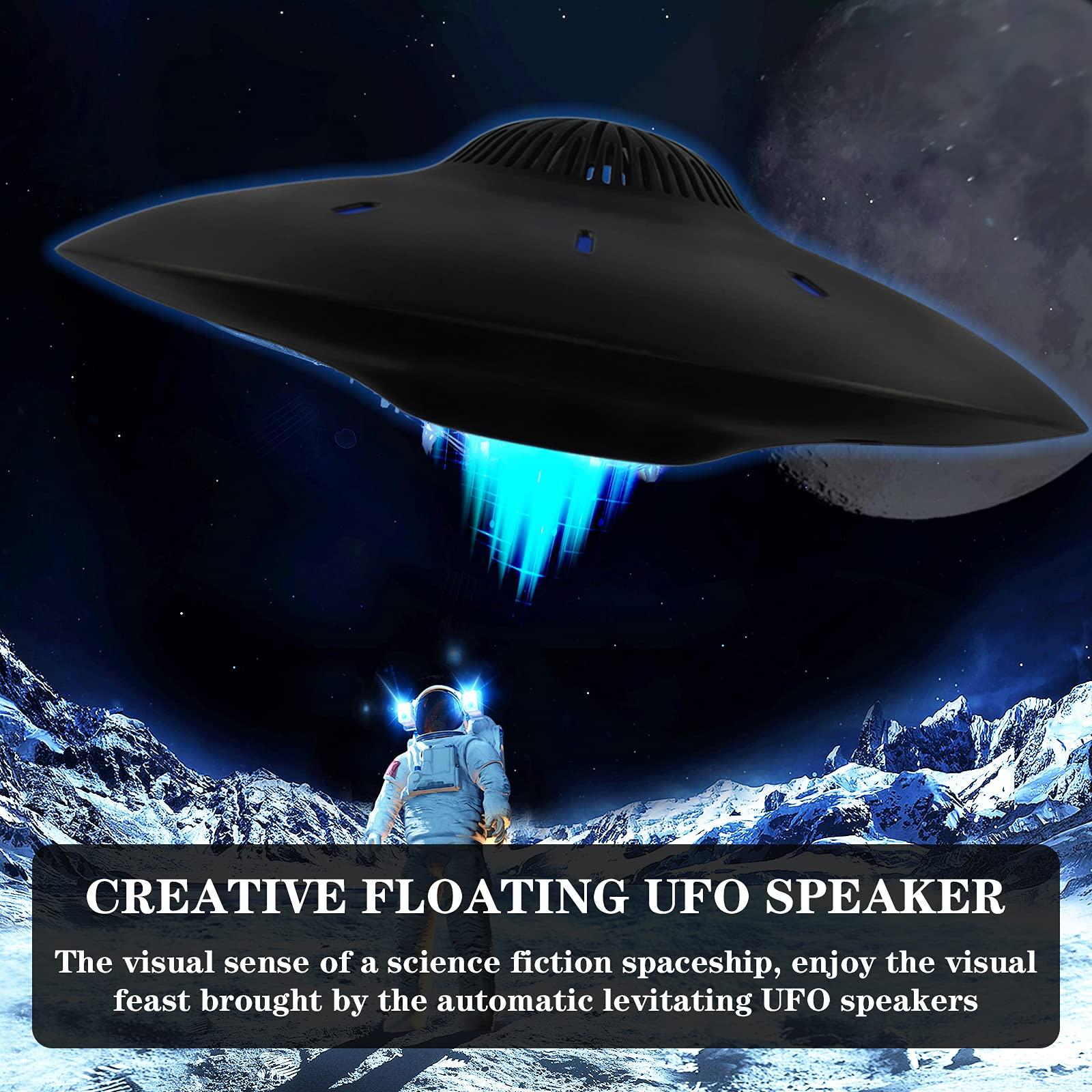 RUIXINDA RUIXINDA Magnetic Levitating Bluetooth Speaker, Levitating UFO Speakers with LED Lights, 360 Degree Rotation,Wireless Floating Speakers for Home Office Decor Cool Tech Gadgets,Creative Gifts