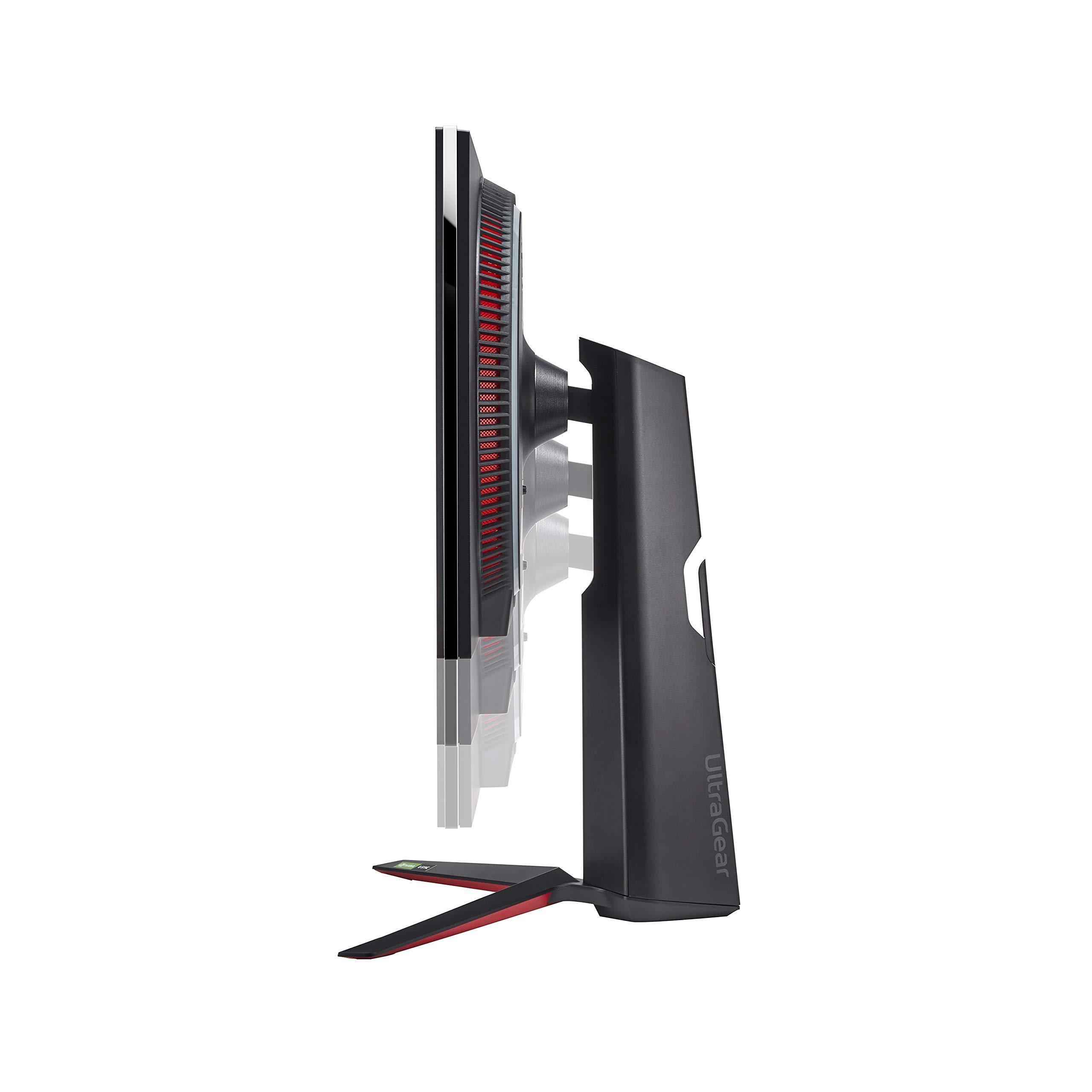 LG LG 27GN950-B UltraGear Gaming Monitor 27 UHD (3840 x 2160) Nano IPS Display, 1ms Response Time, 144Hz Refresh Rate, G-SYNC Compatibility, AMD FreeSync Premium Pro, Tilt/Height/Pivot Adjustable Stand