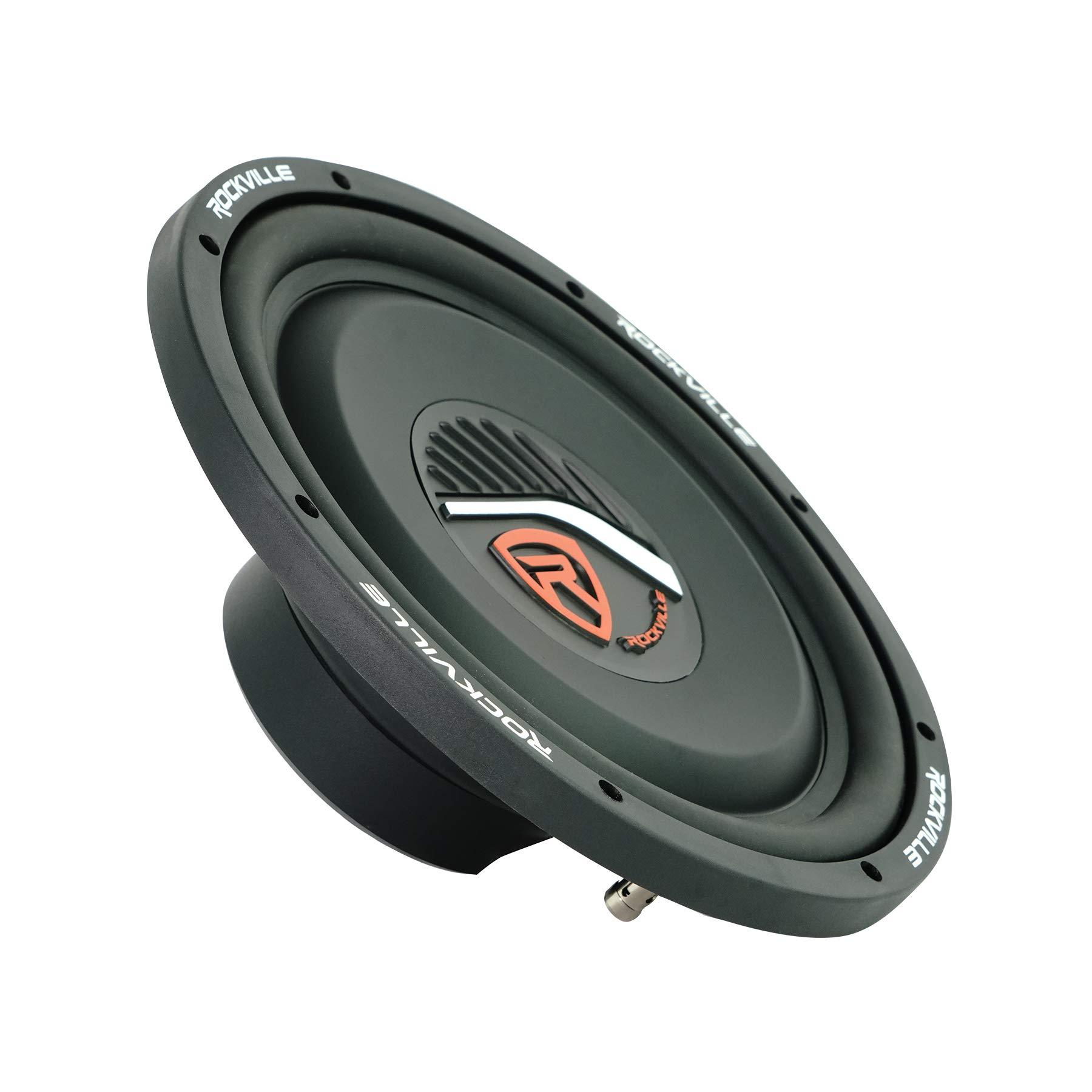 Rockville 2 Rockville W12T4S2 12\" Shallow Mount 1400w Car Subwoofers, CEA Compliant, 2-Ohm