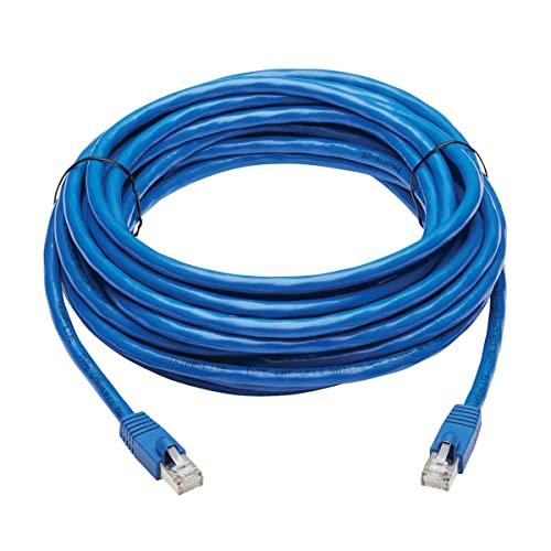 Tripp Lite Tripp Lite Cat6a 10G Ethernet Cable, PoE, CMR-LP, Snagless F/UTP Network Patch Cable (RJ45 M/M), Blue, 30 ft. (N261P-030-BL)