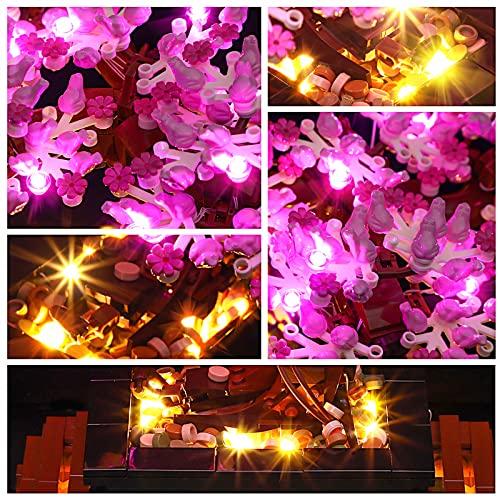 YEABRICKS YEABRICKS LED Light Kit for Lego - Creator Expert Bonsai Tree(Pink) Building Blocks Model, LED Light Set Compatible with 10281(Lego Set NOT Included)