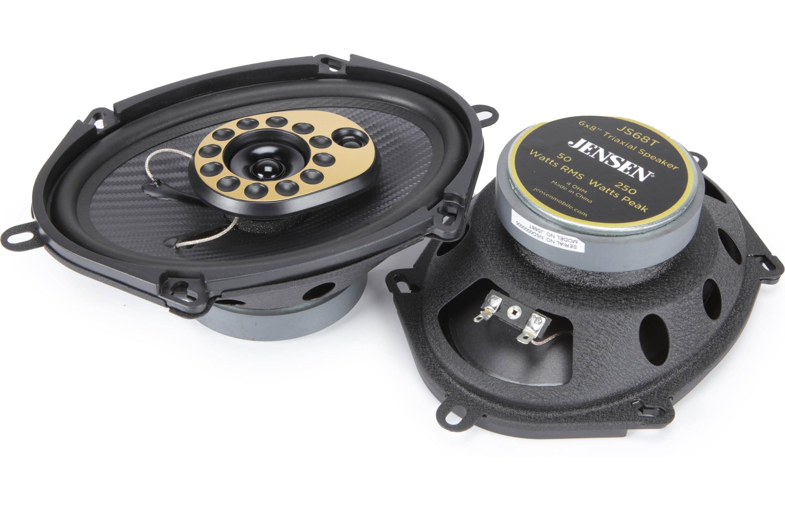 Jensen Pair of 5x7 / 6x8 Full Range 50W RMS 4-Ohm Jensen JS68T 3-Way Speakers by Jensen