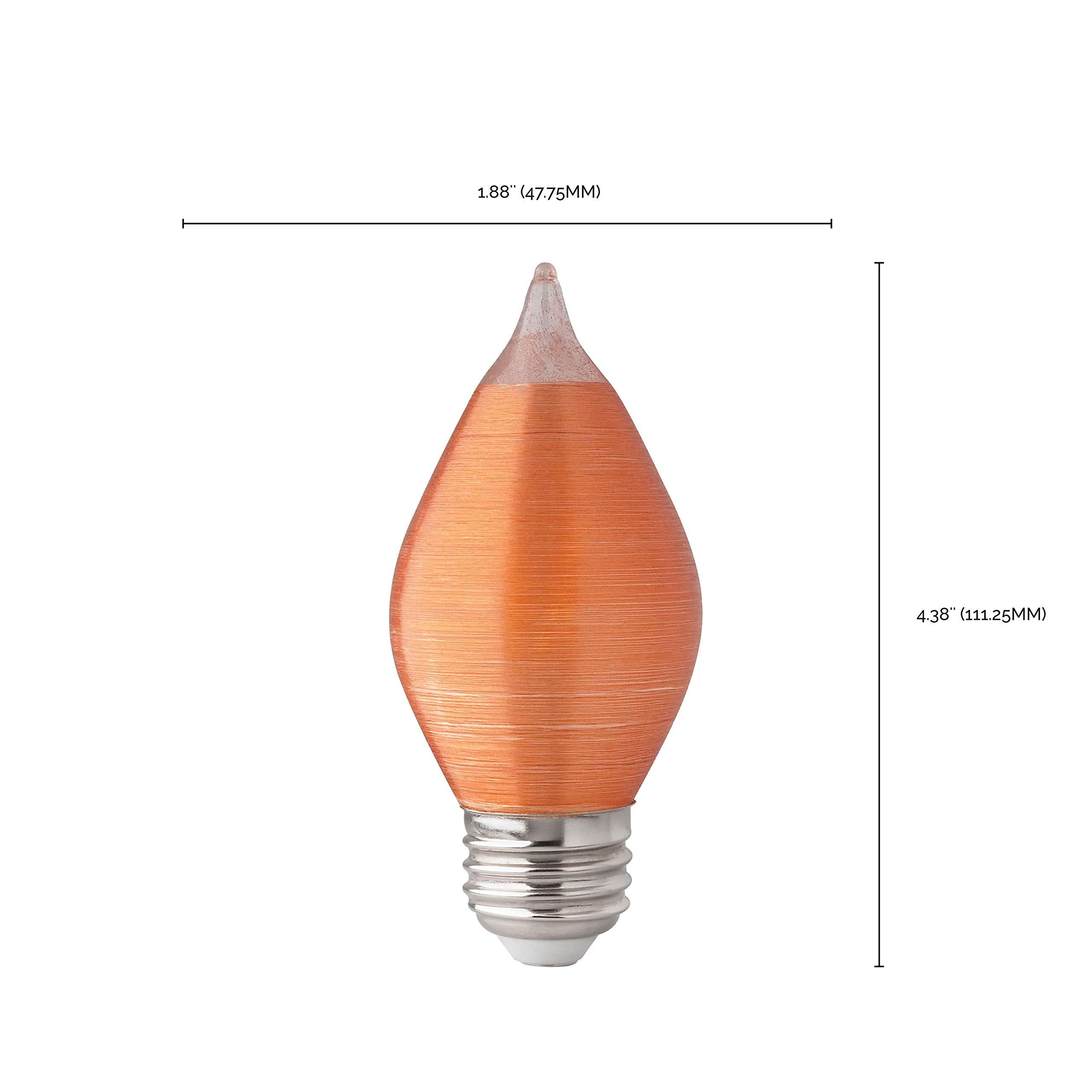 Satco Satco S23412 Medium Light Bulb in Bronze/Dark Finish, Spun Amber