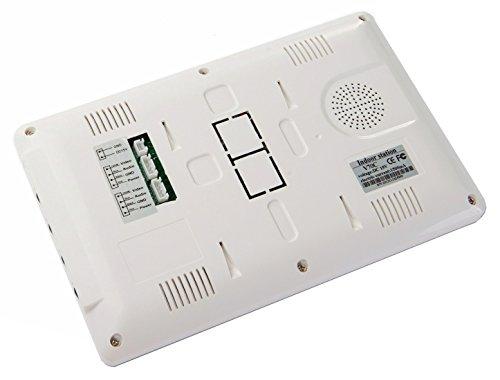 AMOCAM AMOCAM Apartment Video Intercom System, 4 Household Video Doorbell Kits, Wired 7 Inches Monitor, IR Outdoor Camera Support Monitoring, ID Unlock, 2 Way Intercom, 1- Camera and 4-Screen