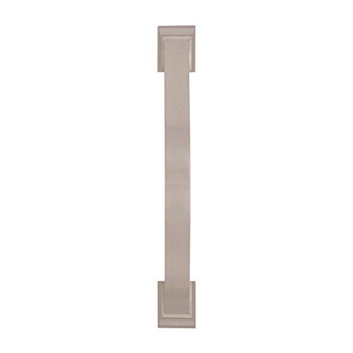 Amerock Amerock | Cabinet Pull | Satin Nickel | 5-1/16 inch (128 mm) Center to Center | Candler | 1 Pack | Drawer Pull | Drawer Handle | Cabinet Hardware