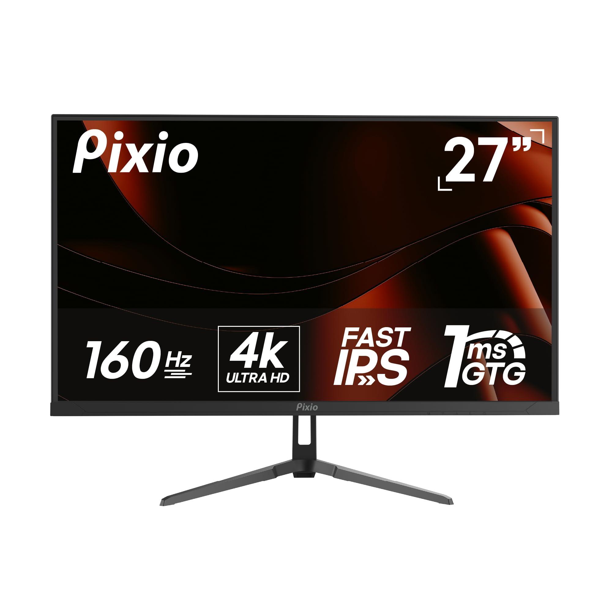 Pixio Pixio PX27U Wave 27 inch 160Hz Refresh Rate 4K 3840x2160p Resolution Fast IPS Panel 1ms GTG Response Time 4K Gaming Monitor with Adaptive Sync