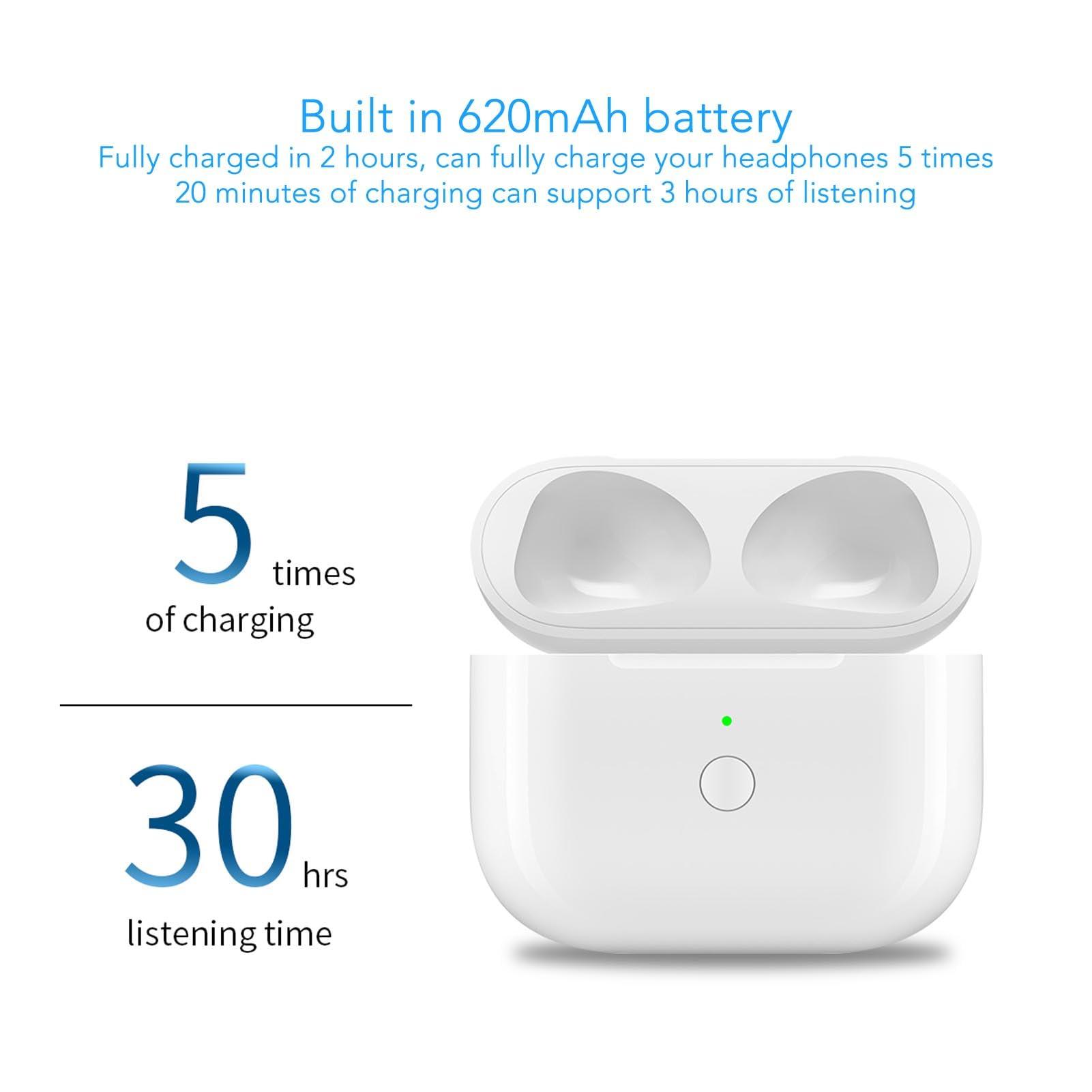 MUNEFE Charging Case Replacement, Earbuds Replacement Charger, Earbuds Charging Case for Providing Extended Power to Earplugs