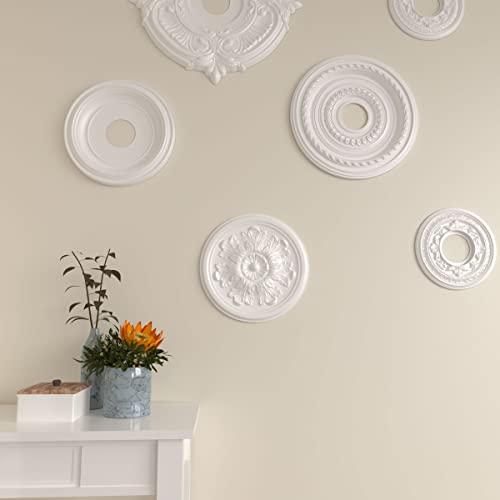 Ekena Millwork Ekena Millwork CM12LE Legacy Acanthus Ceiling Medallion, 12 3/4"OD x 7/8"P (Fits Canopies up to 3 1/2"), Factory Primed