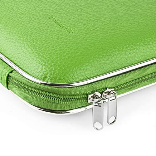 SumacLife Shoulder Messenger Bag 15 inch Briefcase Laptop Case Compatible with MacBook Pro 14-inch 15-inch (Green)