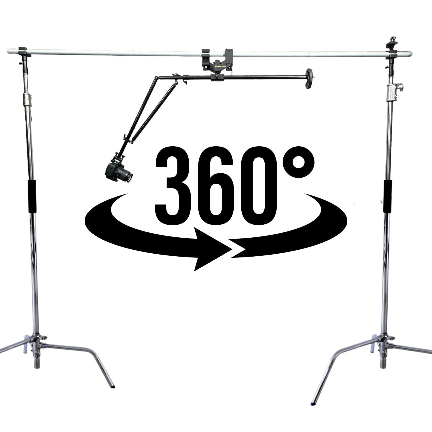 Glide Gear Glide Gear REVO 75 Top-Down 360 Degree Rotating Orbital Photo Video Platform for Camera Rig Mirrorless DSLR Cameras, Spinning Camera Rig for Commercial Videography, Product Photography, Food Shooting