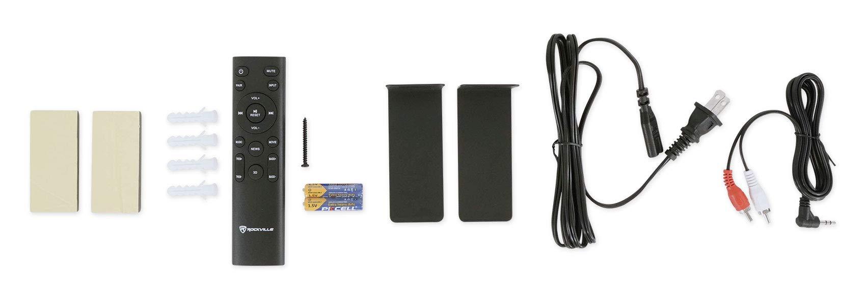 Rockville Rockville ONE-BAR All in One SoundBar 2.1 Bluetooth Sound Bar w/Sub Built in, BLACK