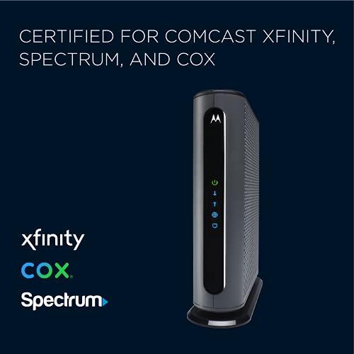 Motorola Motorola MB8600 DOCSIS 3.1 Cable Modem - Approved for Comcast Xfinity, Cox, and Charter Spectrum, Supports Cable Plans up to 1000 Mbps | 1 Gbps Ethernet Port