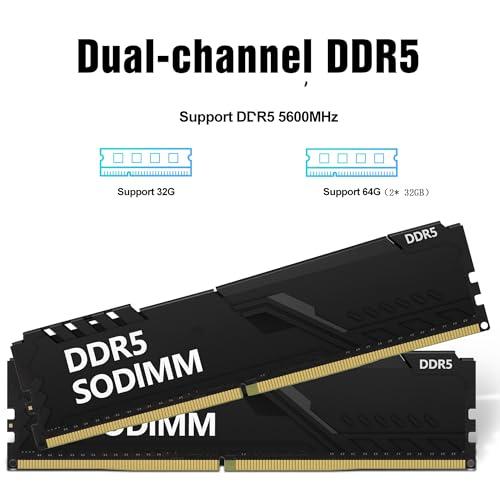 Dozlzyp 4K HD Mini Gaming PC Windows 11 Pro, AMD Ryzen 9 6900HX, 4* USB, 2* HDMI, Type-C USB4.0, 2* Lans 2.5G, Desktop Mini Computer, Wi-Fi 6E BT5.3, 64GB DDR5 1TB PCIe