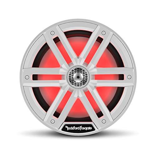 Rockford Fosgate Rockford Fosgate M2-8 Color Optix 8” 2-Way Coaxial Multicolor LED Lighted Marine Speakers - White/Stainless (Pair)