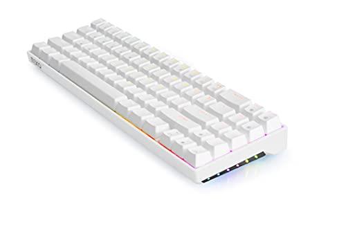 MEKO MEKO Meko Push White 65% RGB LED Hotswap Bluetooth Double Shot ABS Mechanical Keyboard (Kailh Box Brown)