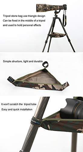 Rolanpro ROLANPRO Tripod Stone Bag Case for Benro Manfrotto Gitzo Triopod Velbon LVG Multi-function Tripod Butler Stone Pouch Bag