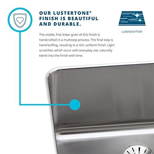 Elkay Elkay Lustertone Classic ELUHAD111655 Single Bowl Undermount Stainless Steel ADA Sink