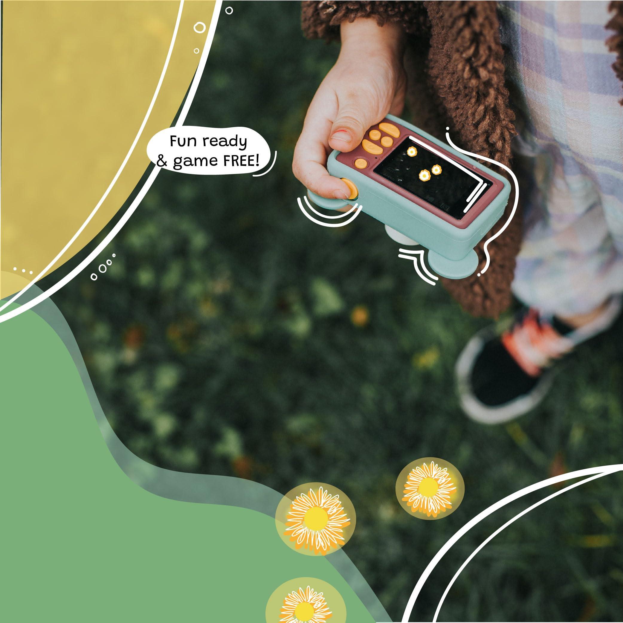 Kidamento Kidamento Kids Digital Camera & Video Camcorder, Soft BPA-Free Silicone Casing, 32GB Memory Card - Model C - Mikayo The Bear