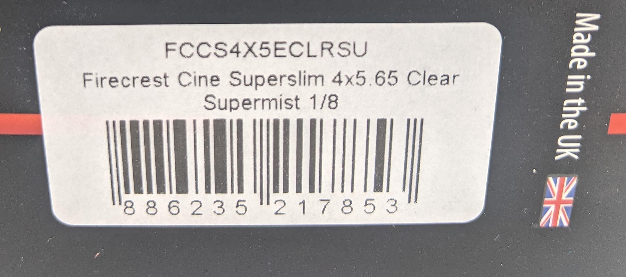Formatt Hitech Formatt Hitech Firecrest Cine Superslim 4x5.65 Clear Supermist 1/8 Filter - 2mm Thick