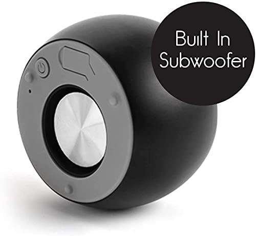 Fashionit Fashionit U Boost Speaker | Stylish Portable Wireless Bluetooth 5.0 with Built-in Subwoofer and Mic | Perfect Mini Speaker for Home, Parties, Travel! Small Device, Rich Sound | Black