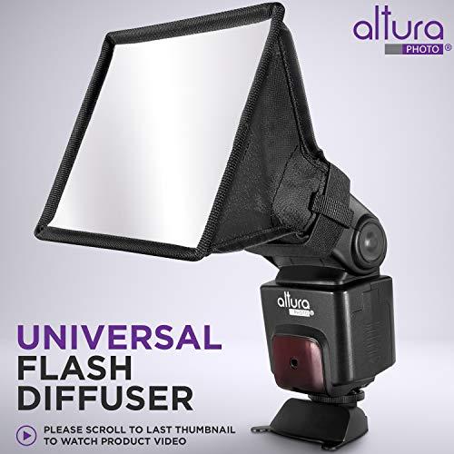 Altura Photo (3 Pack) Flash Diffuser Light Softbox by Altura Photo (Universal, Collapsible with Storage Pouch) for Canon, Yongnuo and Nikon Speedlight