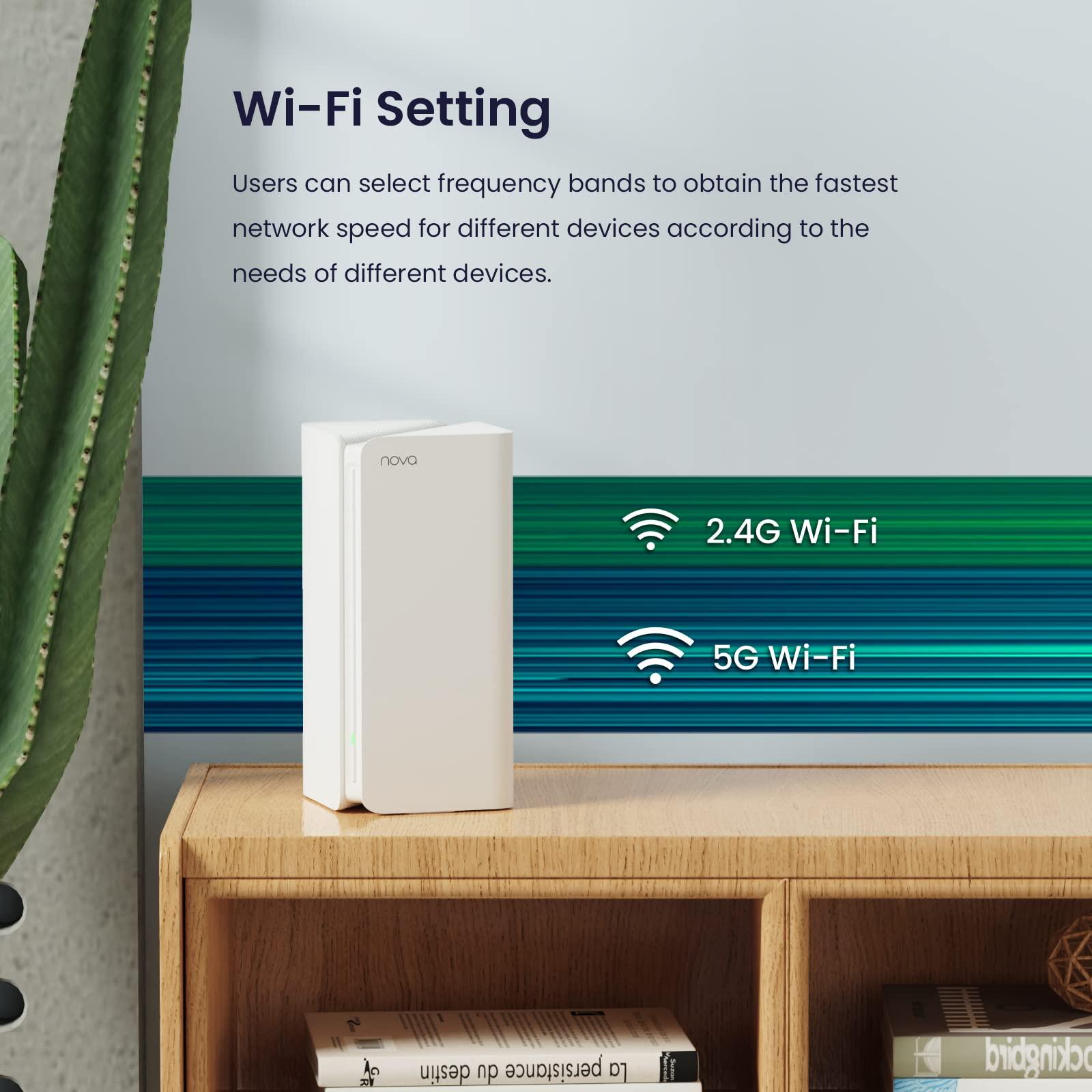 Tenda Tenda AX5400 Mesh WiFi 6 System Nova MX15 Pro - 7300 sq.ft WiFi Coverage - Whole Home WiFi 6 Mesh System - Dual-Band Mesh Router for 200 Devices - 6 * 3dBi Antennas for Strong Signal - 3-Pack