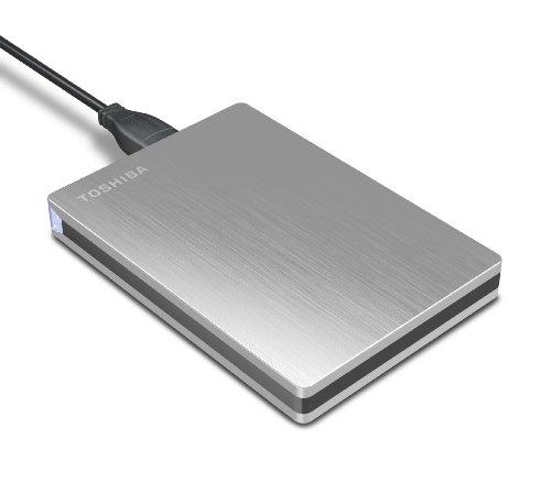 Toshiba Toshiba Canvio Slim II 1TB Portable External Hard Drive, Silver (HDTD210XS3E1)