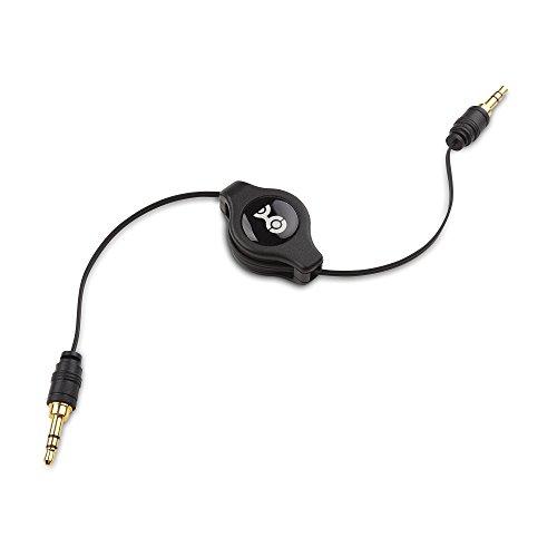 Cable Matters Cable Matters 2-Pack Gold-Plated Retractable Aux Cable - 2.5 Feet