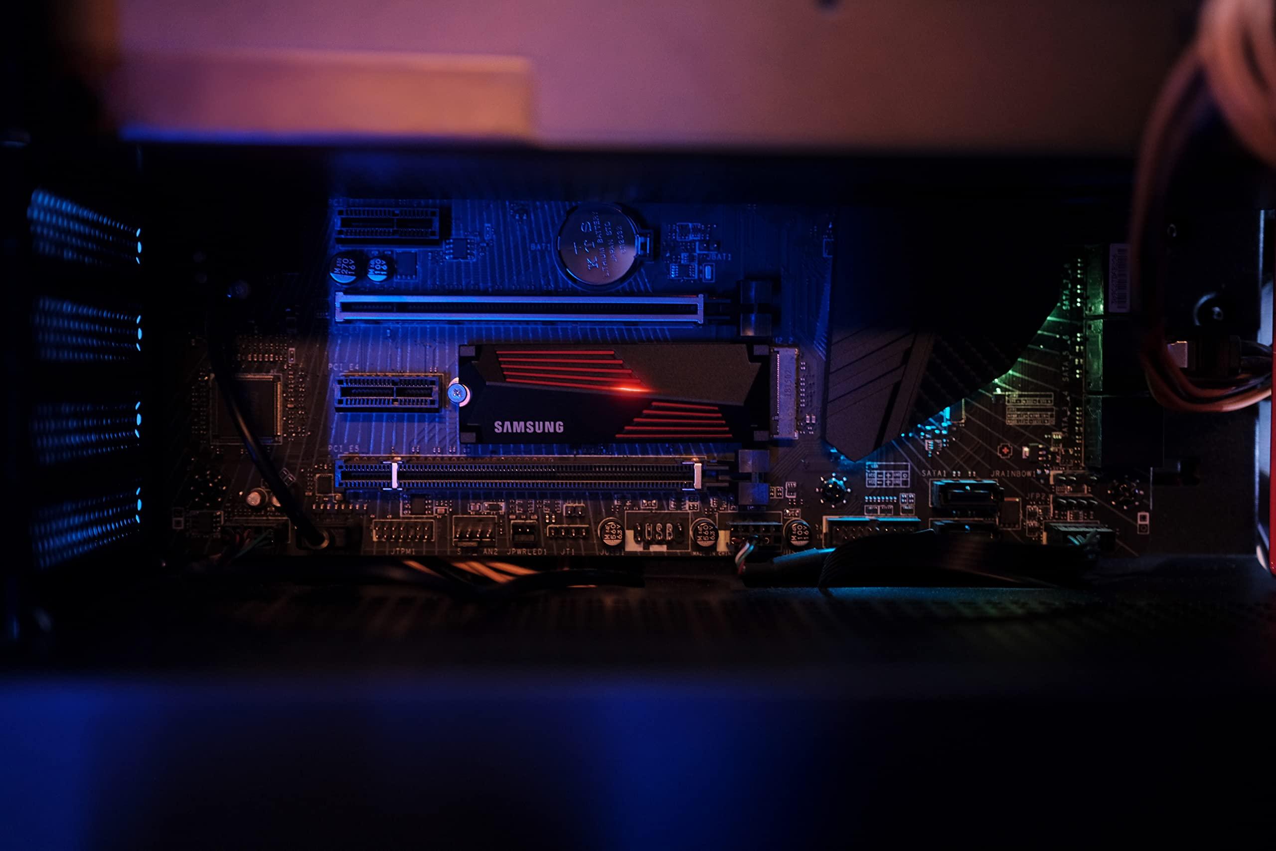 Samsung Samsung 990 PRO Heatsink SSD 1TB, NVMe M.2, Speeds Up to 7,450MB/s, Best for PlayStation 5 (PS5 SSD) Console Expansion MZ-V9P1T0CW