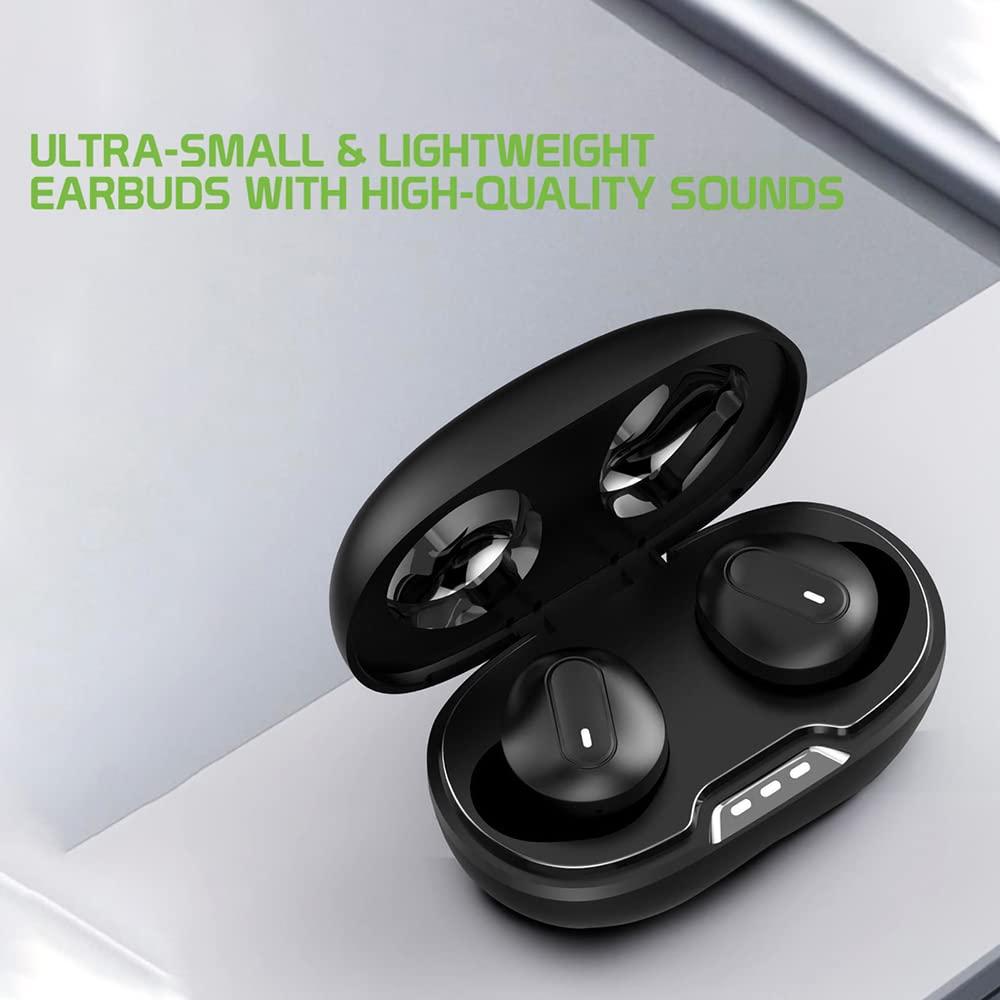 Works for Galaxy S10 Plus Wireless V5.1 Bluetooth Earbuds Compatible with Samsung Galaxy S10 Plus with Extended Charging Pack case for in Ear Headphones. (V5.1 Black)