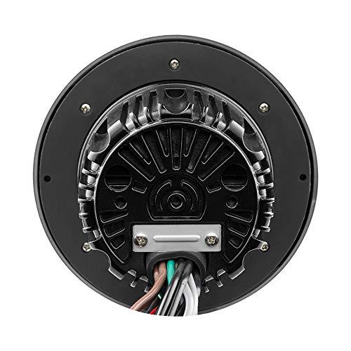 DS18 DS18 MRX16SL/WH Powersports & Marine Multimedia Radio & 2 Way 6.5” Slim Speaker Package – RGB Lights, Bluetooth, Waterproof