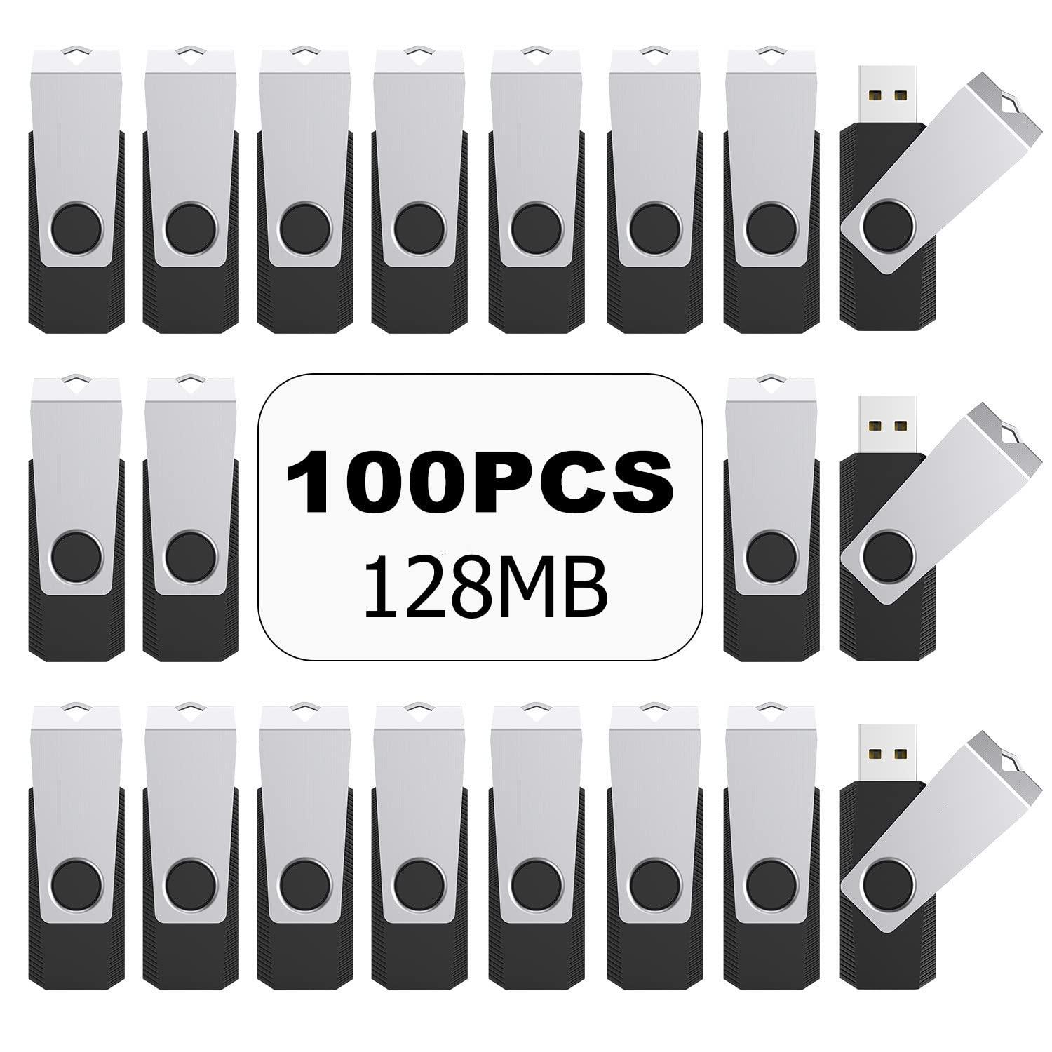 TOPESEL TOPESEL USB Flash Drives 100 Pack 128MB Bulk USB 2.0 Flash Drive, Thumb Drive USB Drive Memory Stick USB Thumb Drive USB Memory Stick USB Flash Drive USB Stick Memory Stick USB Memory Stick Pen Drive
