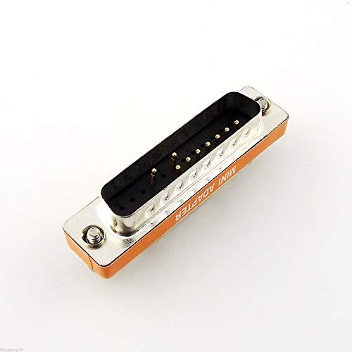 Delmitan Connector and Terminal VGA DB9 9 Pin Female to DB25 25 Pin Male Serial RS-232 Gender Adapter Converter