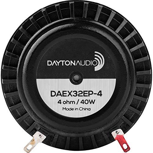 Dayton Audio Dayton Audio DAEX32EP-4 Thruster 32mm Sound Exciter - 40 Watts RMS 4 Ohm Imepedance - Audio Transducer - Turn Any Surface into a Speaker System - for Large and Rigid Surfaces