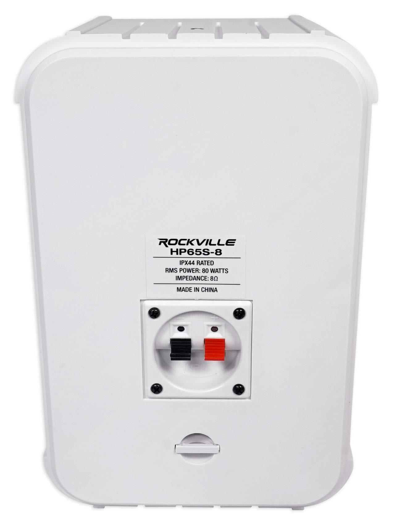 Rockville Rockville (4) HP65S-8 6.5" Outdoor/Indoor Home Theater Speakers w/Swivel Bracket